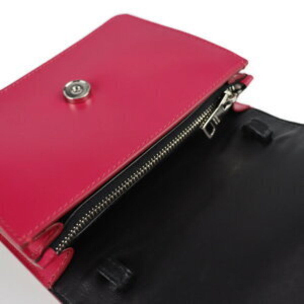 PRADA shoulder bag PEONIA of calf leather pink wallet pochette clutch - Picture 7 of 9